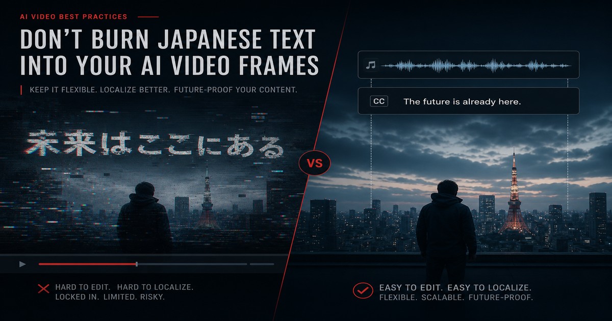日本語を映像に焼くな——海外チームの分け方